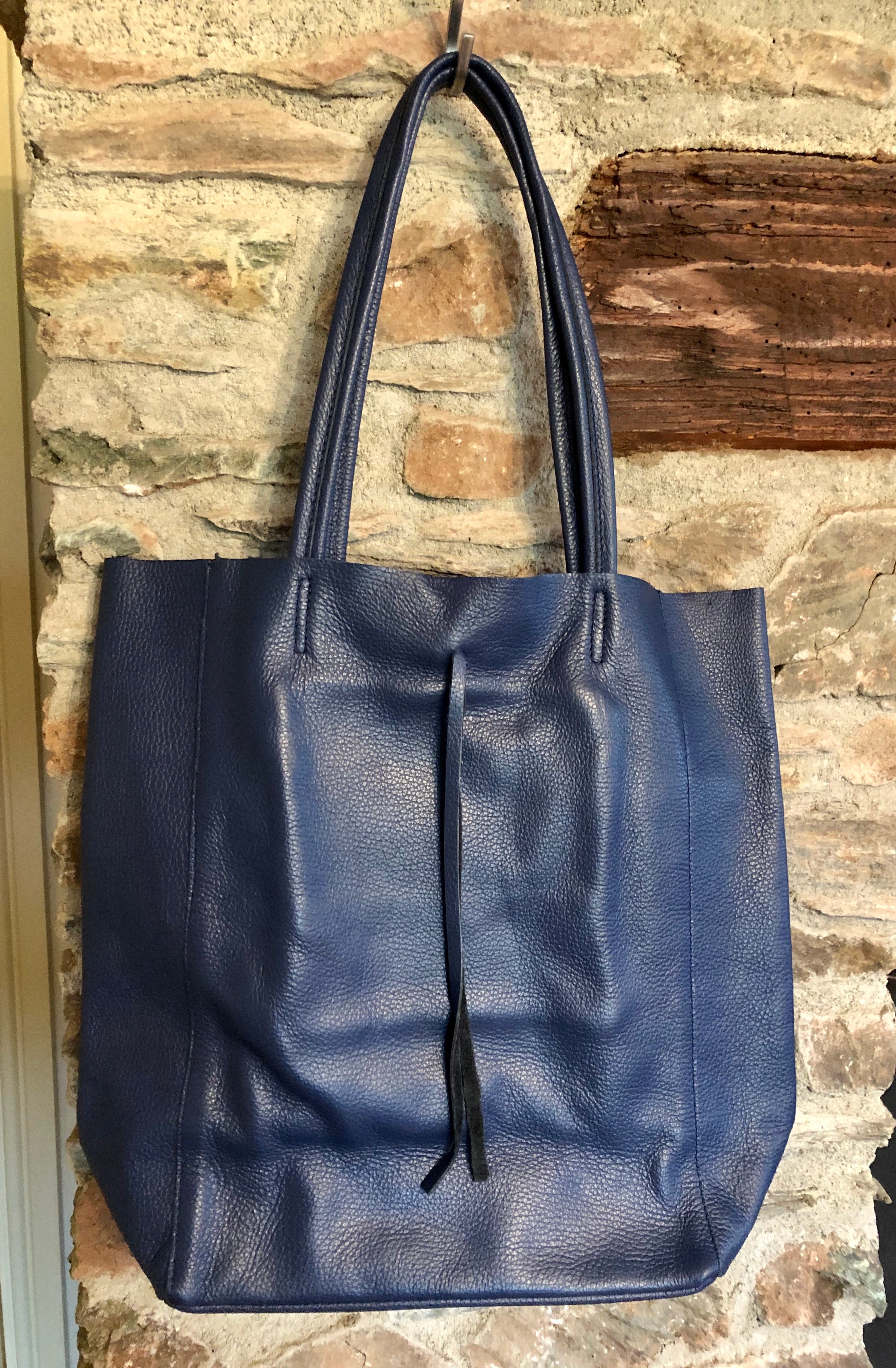 leather tote bag