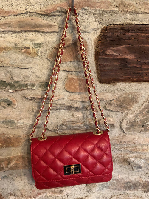 Keira Leather Bag - Red